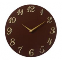 Часы настенные интерьерные из МДФ, d=35 см, коричневый "Классика" " Рубин 3539-002