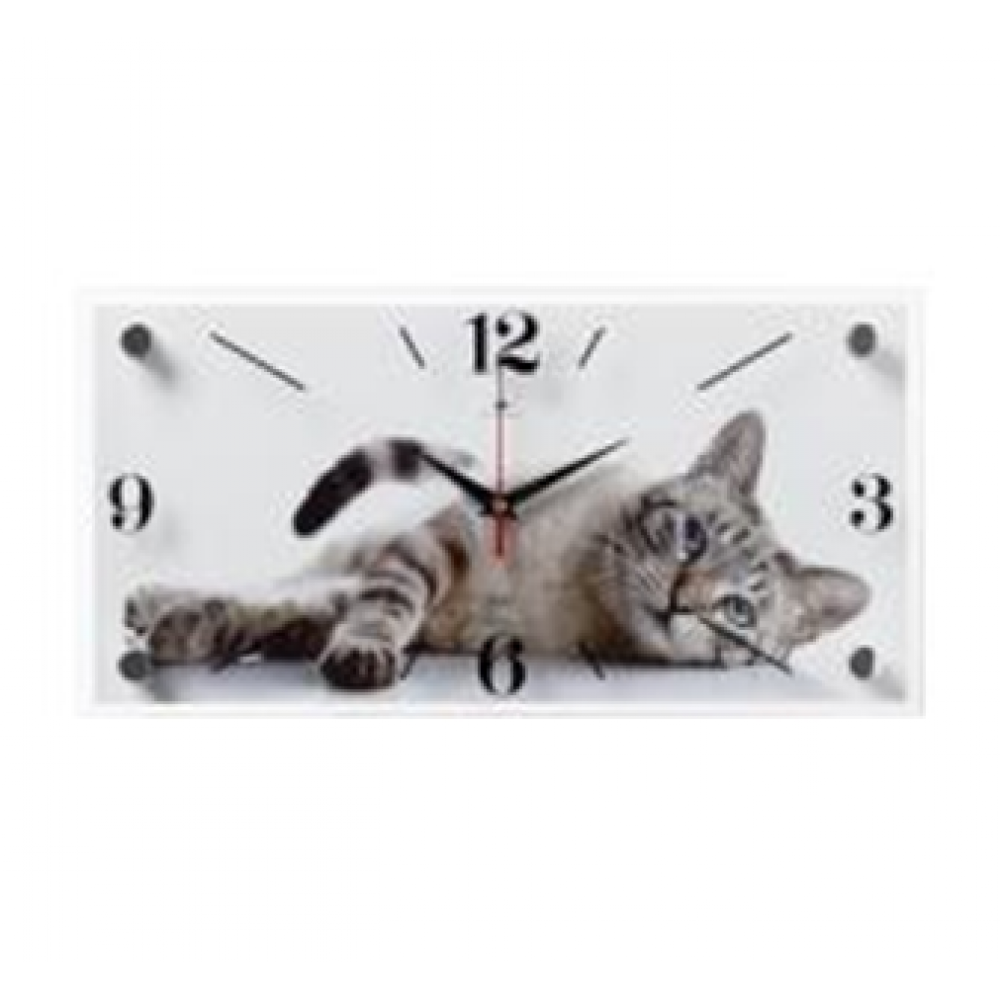Часы настенные "Серый кот" Рубин 1939-019 Часы настенные "Серый кот" Рубин 1939-019