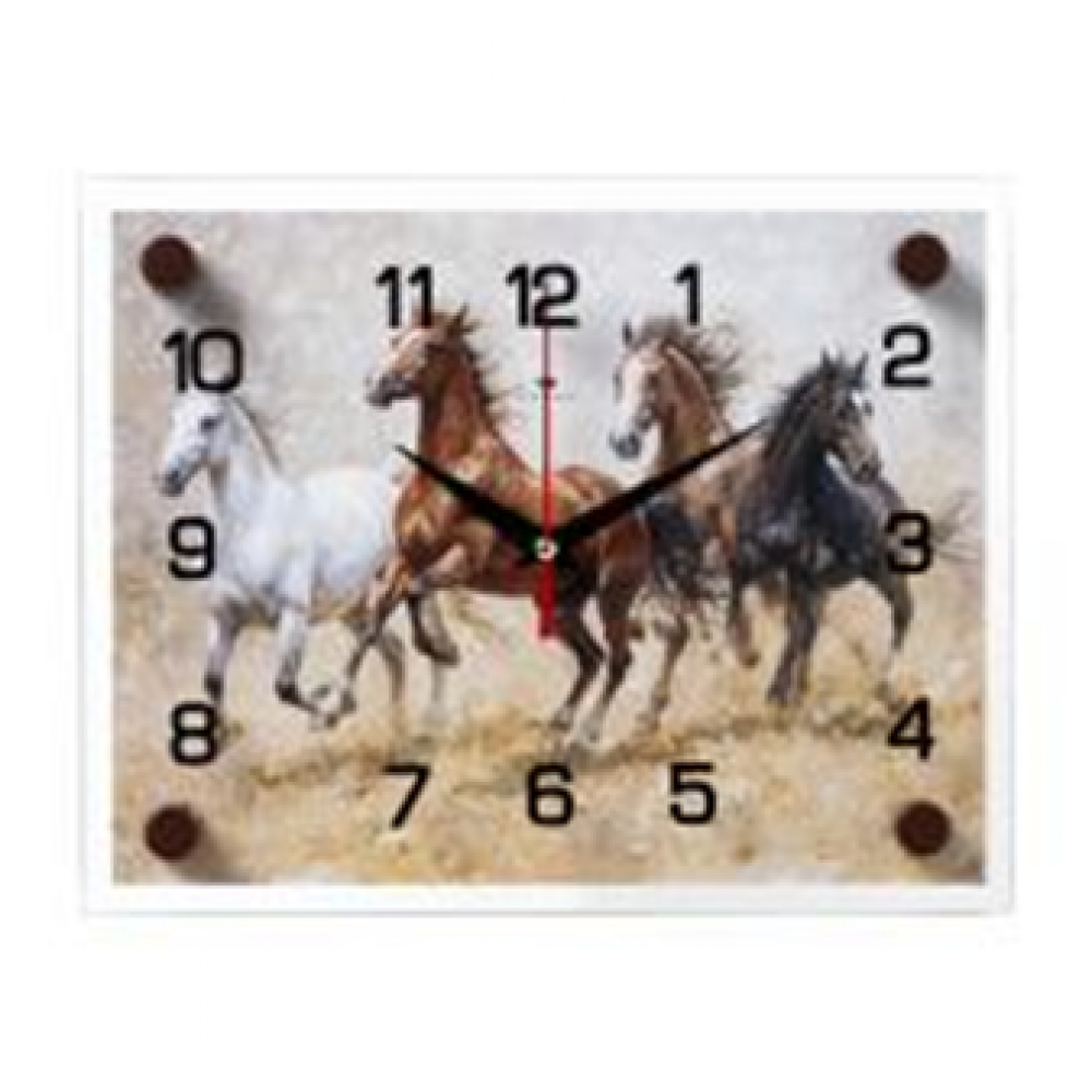 Часы настенные "Лошади" 2026-056 Часы настенные "Лошади" 2026-056