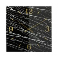 Часы настенные из стекла 37,7*37,7 см, открытая стрелка "Классика" 3837-001