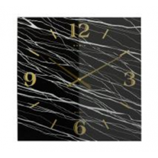 Часы настенные из стекла 37,7*37,7 см, открытая стрелка "Классика" 3837-001 Часы настенные из стекла 37,7*37,7 см, открытая стрелка "Классика" 3837-001