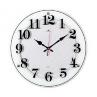 Часы настенные круг d=39см, корпус белый "Классика в полоску" "Рубин" 4040-1241W