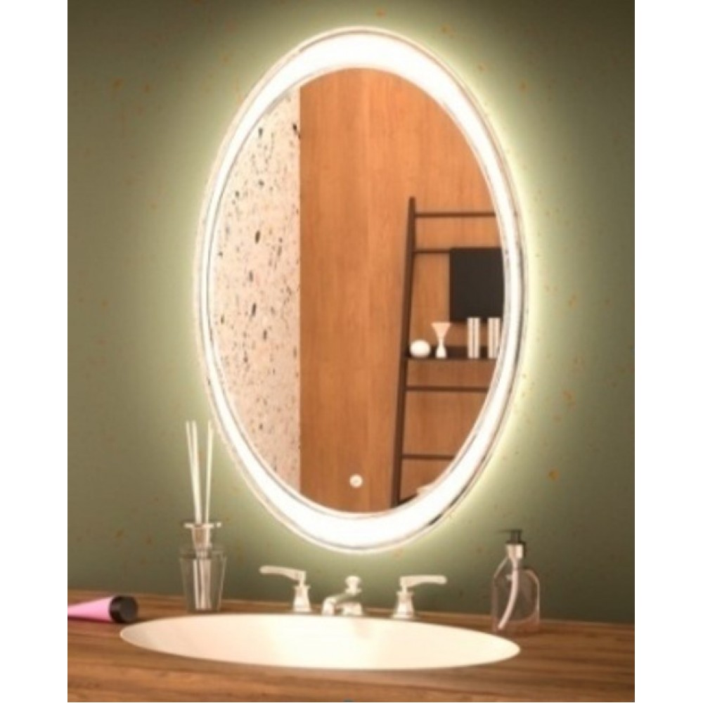Зеркало 60*90 Opal  овальное с LED подсветкой