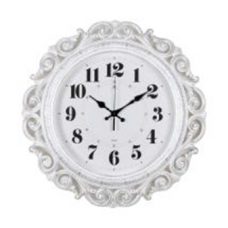 Часы настенные круг ажурный d=40,5см, корпус белый с серебром "Классика" "Рубин" 4126-004 Часы настенные круг ажурный d=40,5см, корпус белый с серебром "Классика" "Рубин" 4126-004