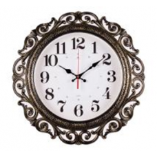 Часы настенные круг ажурный d=40,5см, корпус черный с золотом "Классика" "Рубин" 4126-007 Часы настенные круг ажурный d=40,5см, корпус черный с золотом "Классика" "Рубин" 4126-007