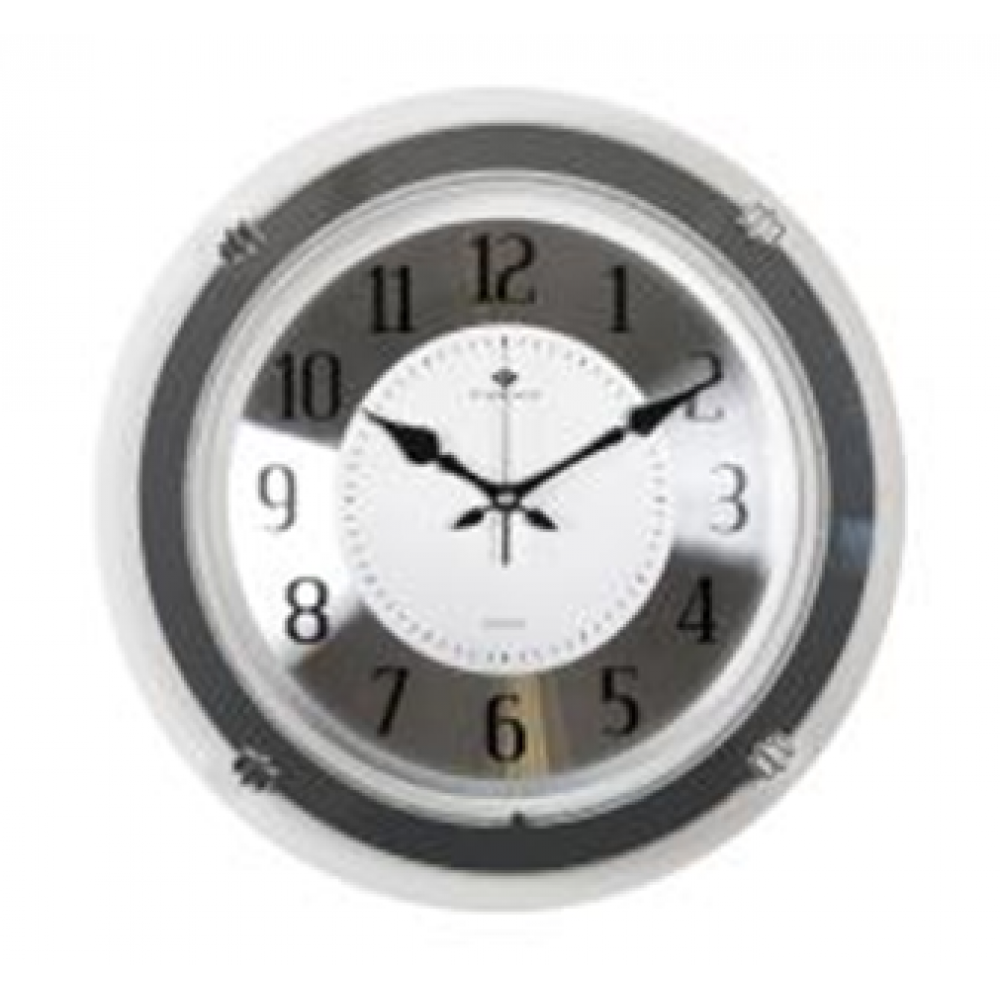 Часы настенные круг с зеркалом d=40,5 см, корпус белый "Классика" "Рубин" 4130-100 Часы настенные круг с зеркалом d=40,5 см, корпус белый "Классика" "Рубин" 4130-100