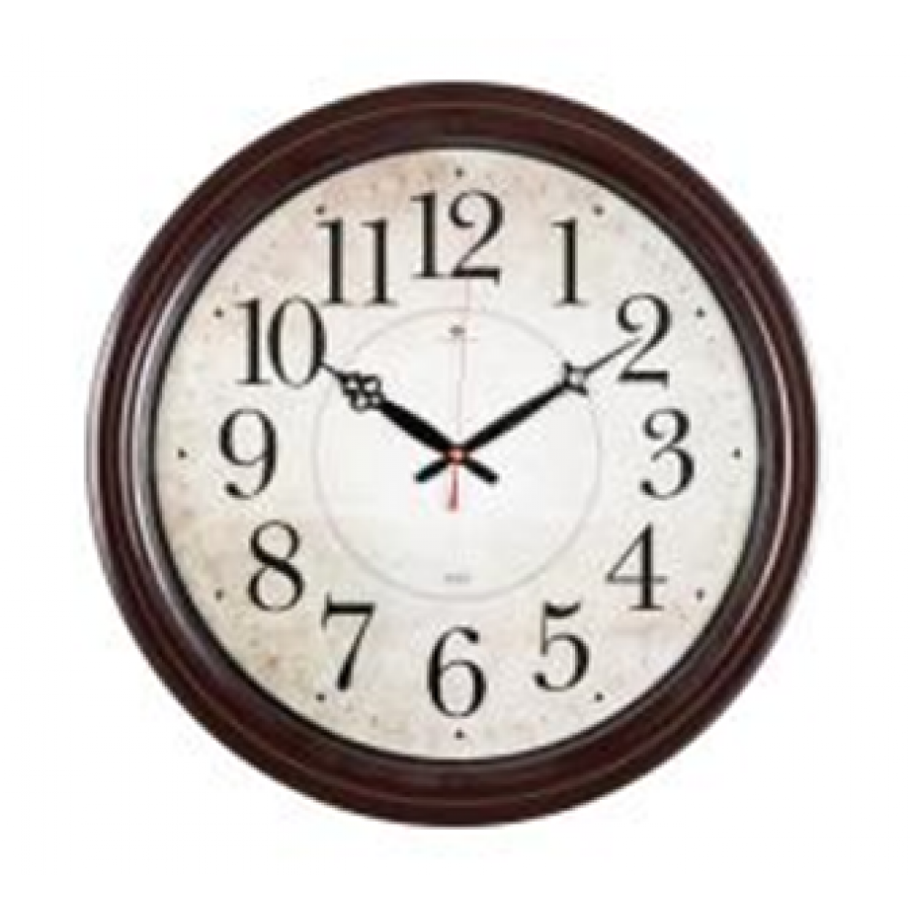 Часы настенные круглые d=48 см, корпус коричневый "Классика" "Рубин" 4840-002 Часы настенные круглые d=48 см, корпус коричневый "Классика" "Рубин" 4840-002