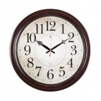 Часы настенные круглые d=48 см, корпус коричневый "Классика" "Рубин" 4840-002