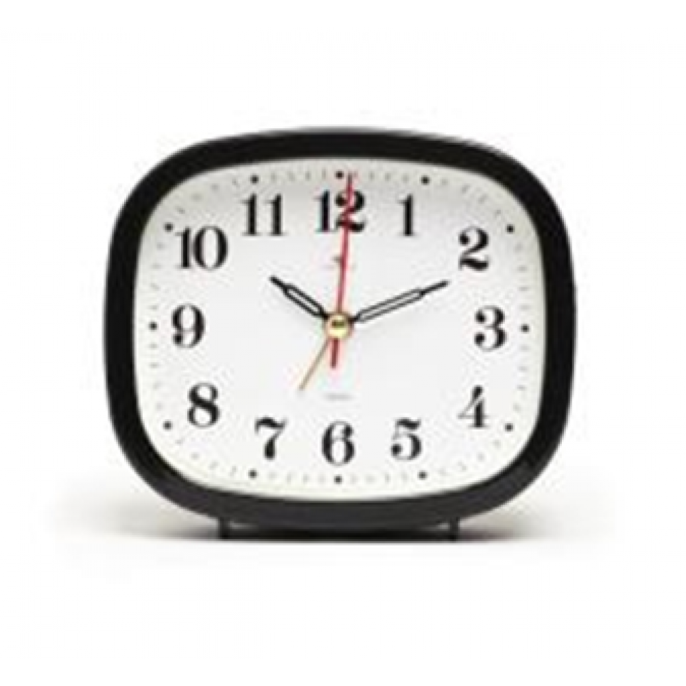 Будильник кварц, корпус черный "Классика" "Рубин" В5-001