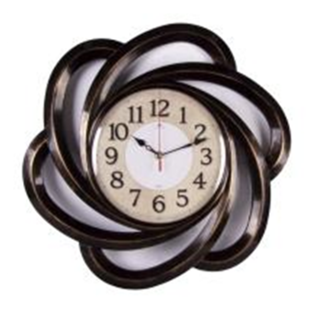 Часы настенные круг ажурный d=45,5 см, корпус черный с медью "Классика" "Рубин" 4722-002 Часы настенные круг ажурный d=45,5 см, корпус черный с медью "Классика" "Рубин" 4722-002