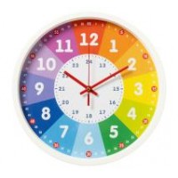 Часы настенные круг d=30см, корпус белый " Обучающие" 3027-030