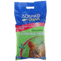 Удобрение органическое сухое Куринный помет, Добрая сила 2,0кг (0787)