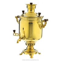 Самовар жаровой 5,0л Банка золото