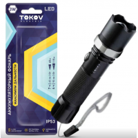 Фонарь аккумуляторный ручной 1200мА.ч анодированный алюм. TOKOV ELECTRIC TKE-RF-A-02 1896916 