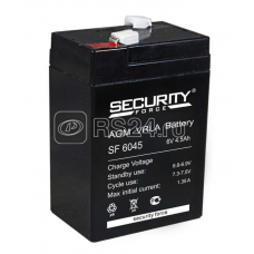 Аккумулятор ОПС 6В 4.5А.ч SF 6045 Security Force 4614030010013