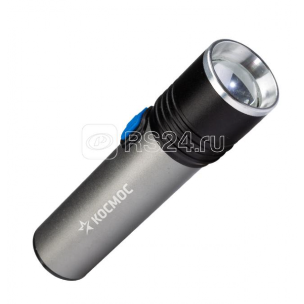 Фонарь аккумуляторный ручной LED 3Вт линза зум аккум. Li-ion 18650 