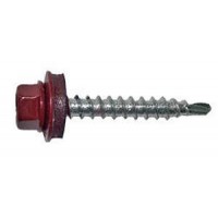 Саморез кровельный 4,8*19 RAL 3005 Темно-красный (уп. 50штук)