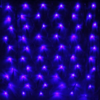 Гирлянда для улицы 25м 300 ламп LED чёрн. пров. 8 реж. IP-54 Тёплый белый 725-560