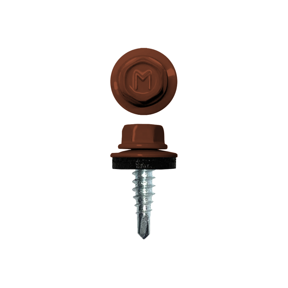 Саморез кровельный 4,8*70 RAL 8004 Керамика (уп. 25штук)