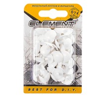 Заглушка на мебел.стяжку(конфирмат) белый, 1/50шт, 019540