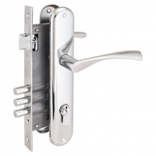 Замок врезной Аллюр 0203 СР хром с/руч. 1016