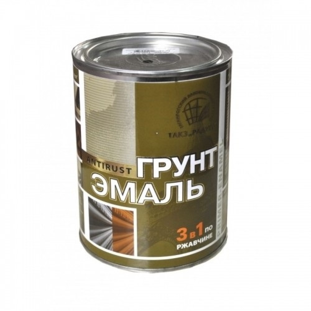 Грунт-эмаль по ржавчине 3 в 1 Спелая вишня Радуга 0,9кг