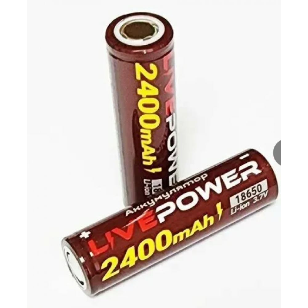 Аккумулятор 18650 3.7В 2400mA LivePower G70 LTE38 МРМ S761