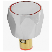 Маховик + кран-букса для смесителя красный RZ-DR-20