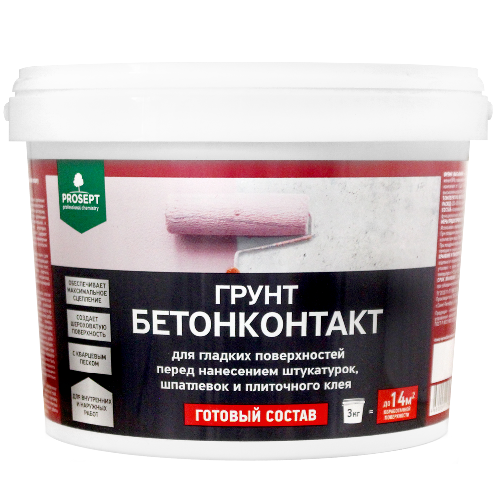 Грунт контакт Prosept  3кг (051-3)