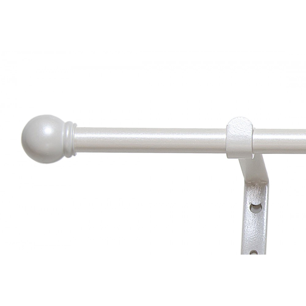 Карниз телескоп 1-рядный Болонья Слоновая кость 160-300см