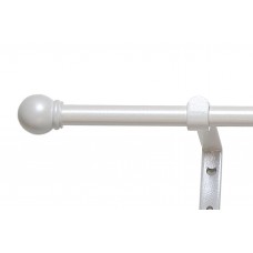 Карниз телескоп 1-рядный Болонья Слоновая кость 160-300см