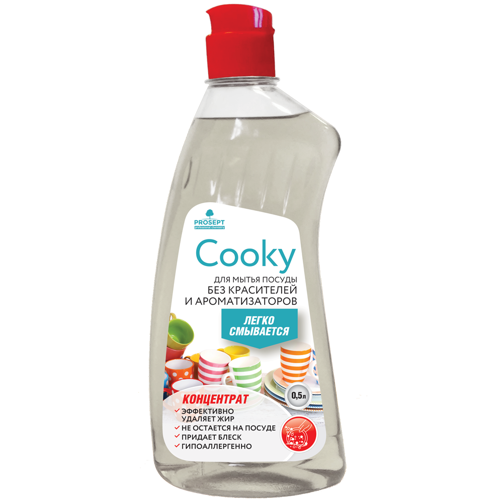Средство для мытья посуды Cooky гель,концентрат 0,5л(132-05)