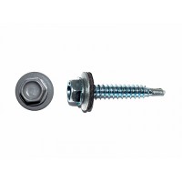 Саморез кровельный 4,8*50 RAL 7004 Темно-Серый (уп. 25штук) 