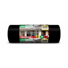 Мешки для мусора  240л. 10шт.93х130см, 45мкм черные Premium (10) 24010830