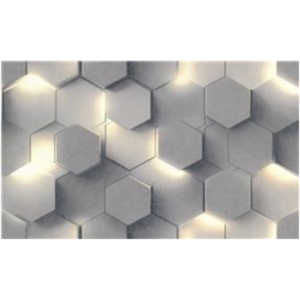 Обои виниловые на флиз.основе 1,06*10,05 Гексагон 70669-41