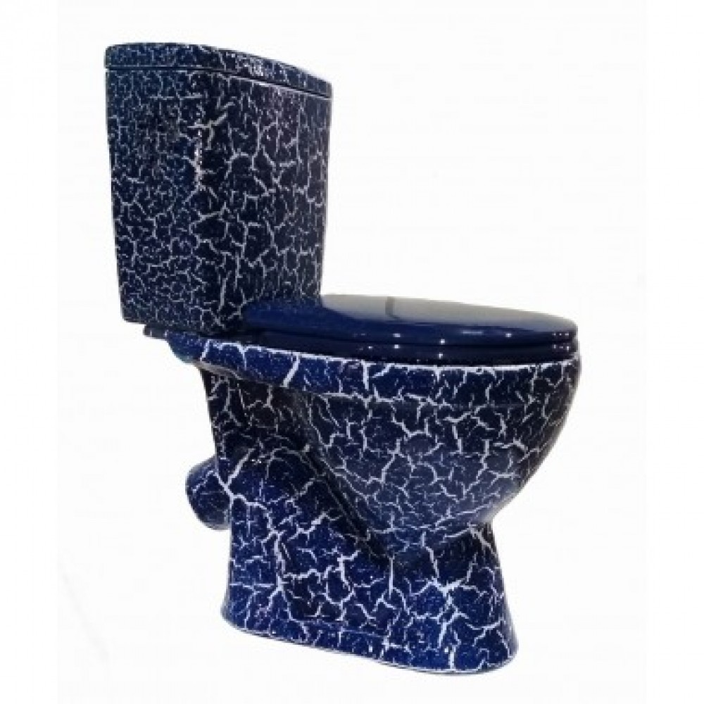 Унитаз-компакт ЛИРА синий 453677 Унитаз-компакт ЛИРА синий 453677