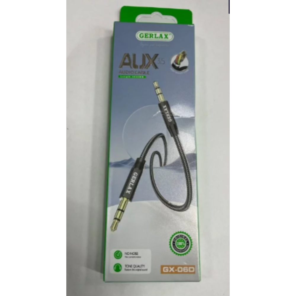 Кабель AUX Gerlax 3.5 GX-06D Кабель AUX Gerlax 3.5 GX-06D