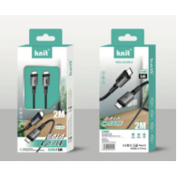 Кабель Type-C to Type-C Knit KT-030