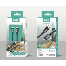 Кабель Type-C to Type-C Knit KT-030