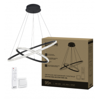 Светильник ESTETIKA RINGMYSTERY-95RC-2BL 95Вт 3000- 6500K 600/400 1.2м трос ДУ черный