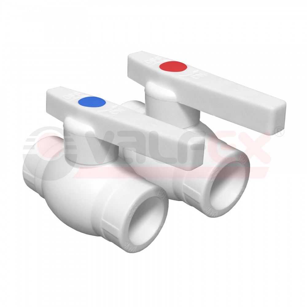 ППР Кран шаровый 40 белый полнопроходной (16/4) 10144040