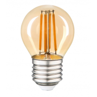 Лампа светодиодная LED 10 Вт, 220В, E27, 2700К, филамент, 661434