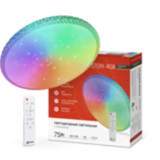 Светильник светодиодный COMFORT MYSTERY-RGB 75Вт 3000-6500К 6000лм 230В 495х85мм с пультом ДУ