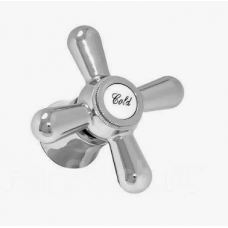 Маховик под квадрат с юбкой для смесителя красный RZ-DP-40