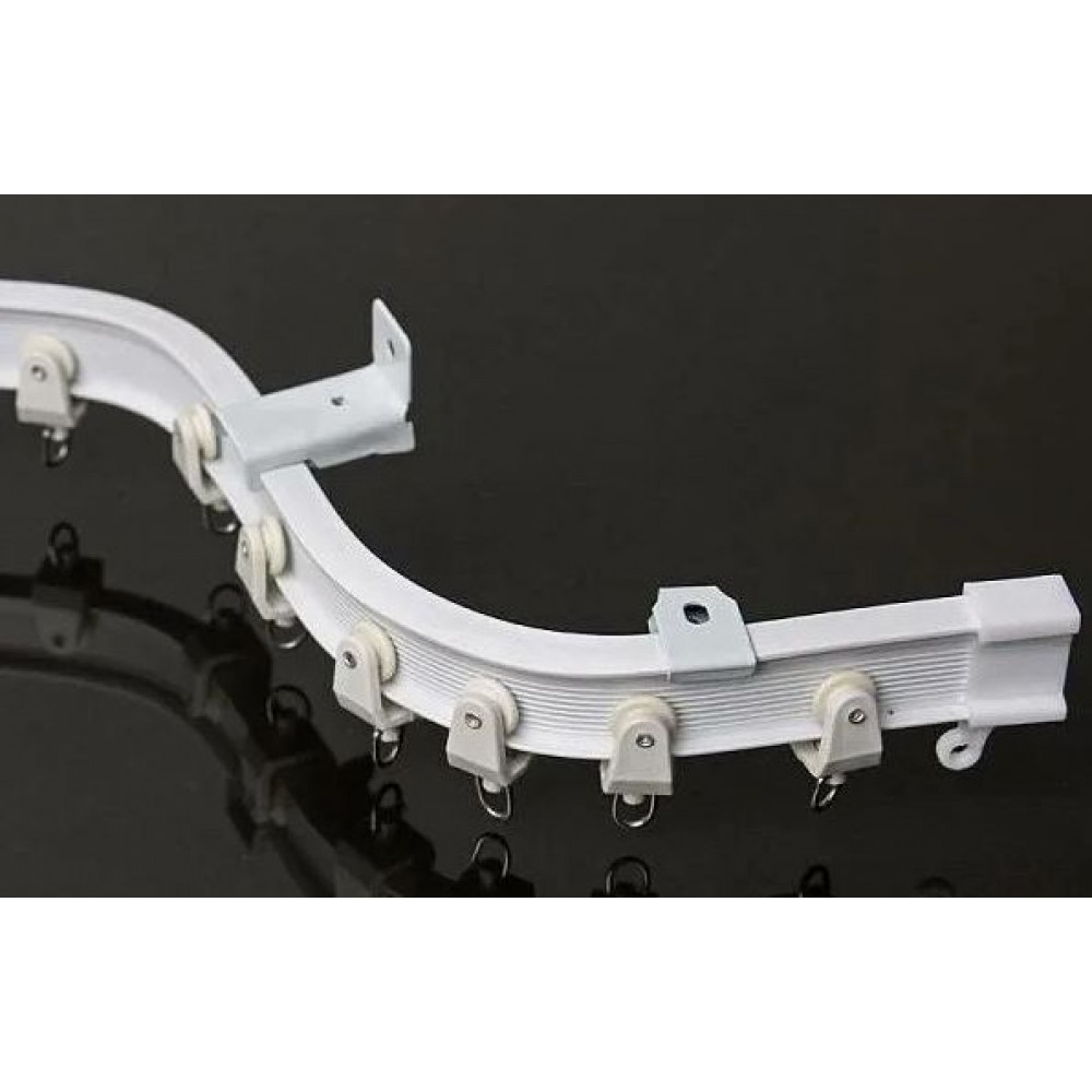 Карниз потолочный гибкий 1-рядный 3,3м белый Карниз потолочный гибкий 1-рядный 3,3м белый