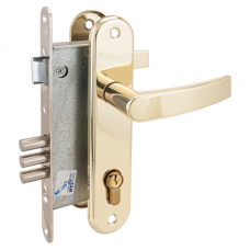 Замок врезной Рязань ЗВ4 4-3 м/о 85 с/руч латунь (78102) 4327 Замок врезной Рязань ЗВ4 4-3 м/о 85 с/руч латунь (78102) 4327