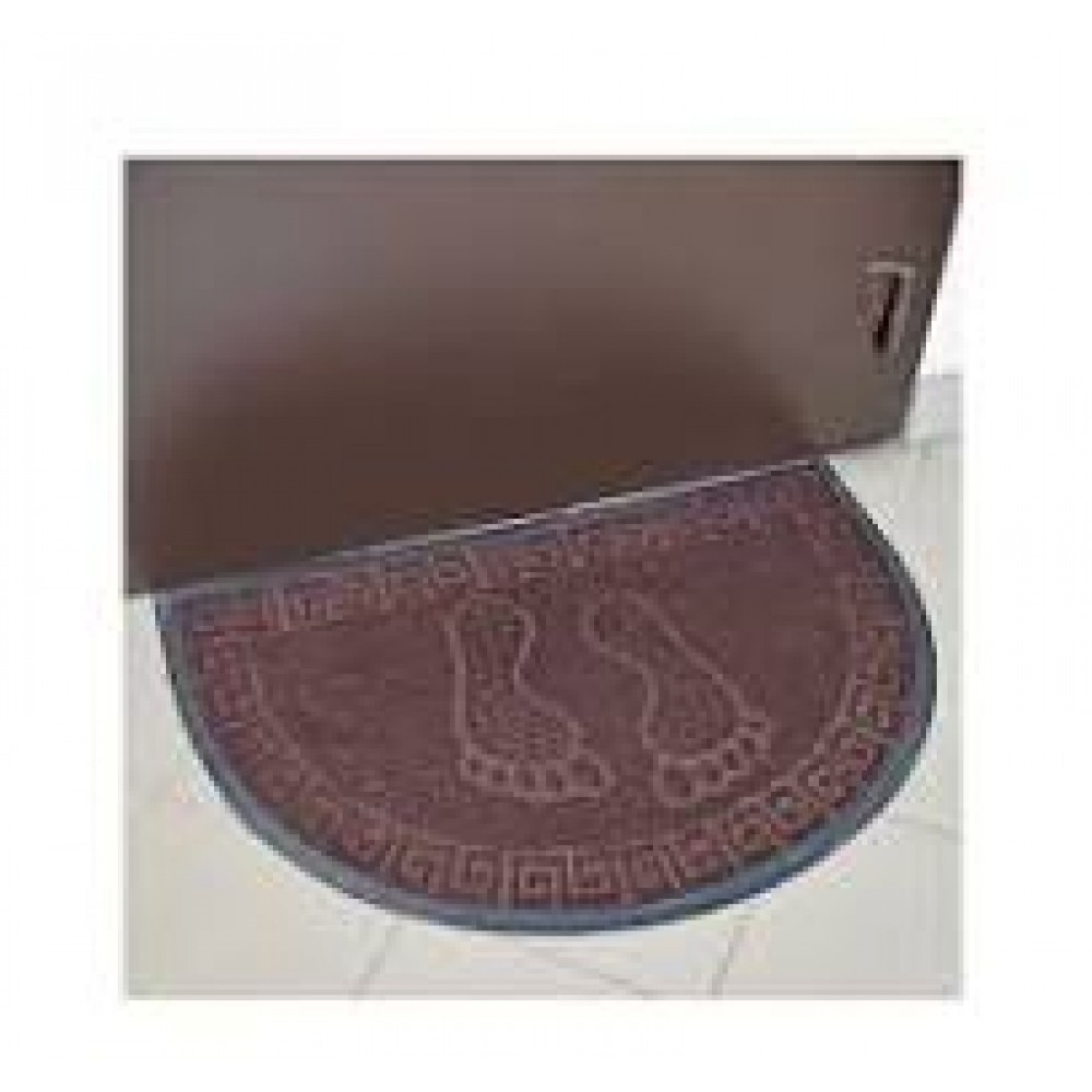 Коврик влаговпит. 60х90см Уют Классик коричневый полукруг Коврик влаговпит. 60х90см Уют Классик коричневый полукруг