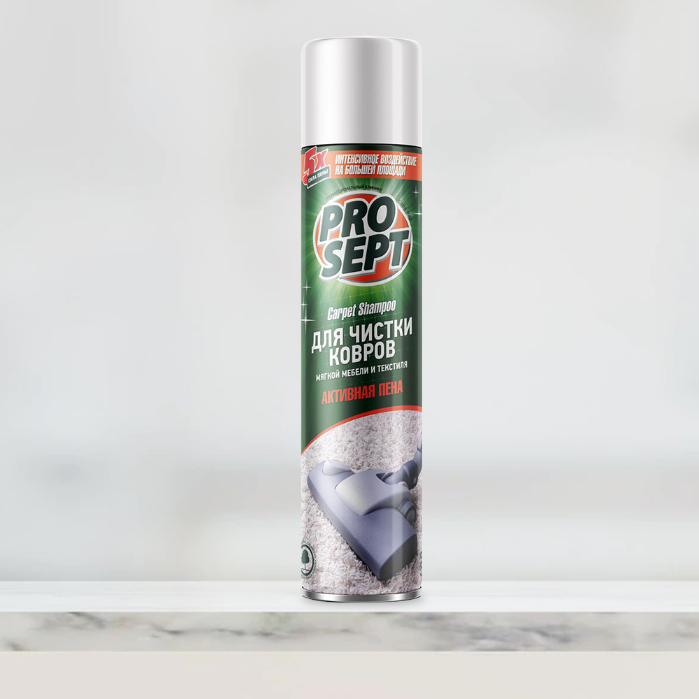 Средство для чистки ковров, мягкой мебели Prosept Carpet Shampoo 400мл. (195-04)