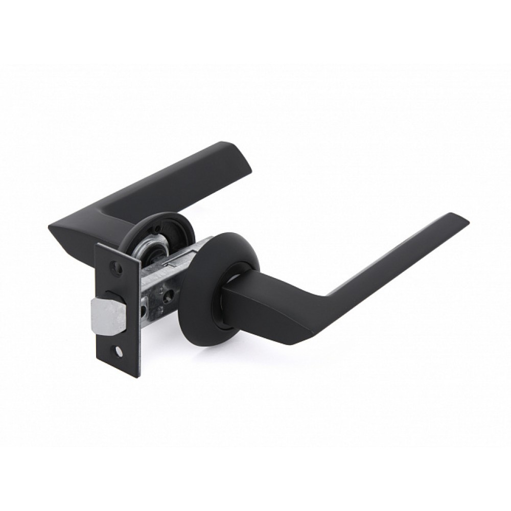 Комплект для двери FZ SET 20L 100BР ручка+защелка черный 113465