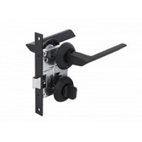 Комплект для двери FZ SET 20L 170 ВК BР ручка+защелка+фиксатор черный 113466